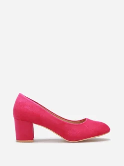 Best La Modeuse Escarpins arrondis en suédine grandes tailles Fuchsia