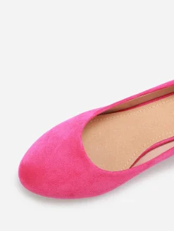 Best La Modeuse Escarpins arrondis en suédine grandes tailles Fuchsia