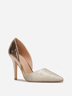Online La Modeuse Escarpins asymétriques à paillettes Dorérose
