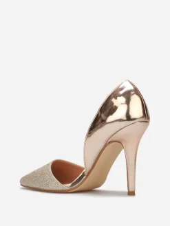 Online La Modeuse Escarpins asymétriques à paillettes Dorérose