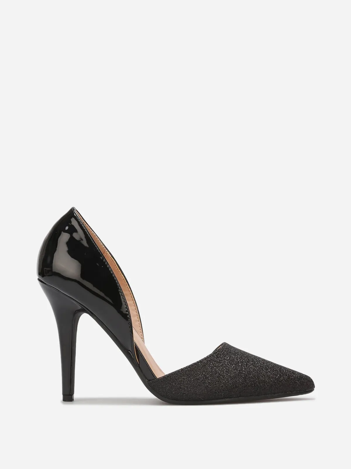 Hot La Modeuse Escarpins asymétriques à paillettes Noir