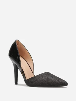 Hot La Modeuse Escarpins asymétriques à paillettes Noir