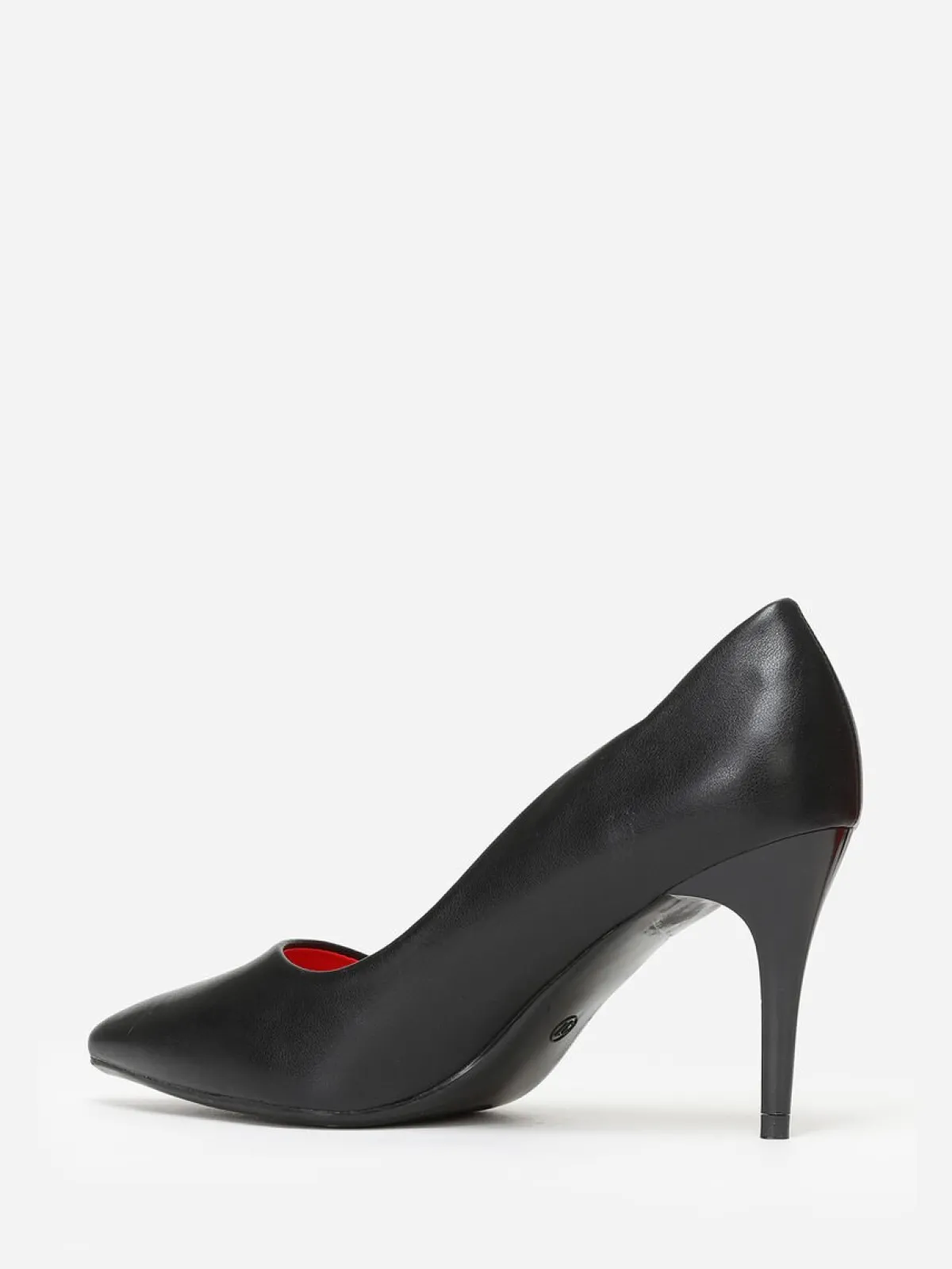 Discount La Modeuse Escarpins asymétriques à talon verni Noir