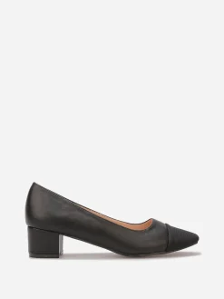 Best La Modeuse Escarpins avec bout en tissu Noir