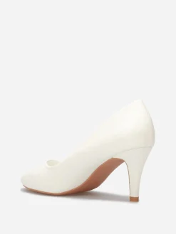 La Modeuse Escarpins classiques à talon fin Blanc