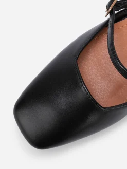 Online La Modeuse Escarpins multibrides à bout carré Noir