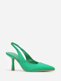 Outlet La Modeuse Escarpins ous pointus à talon fin Vert