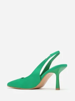 Outlet La Modeuse Escarpins ous pointus à talon fin Vert