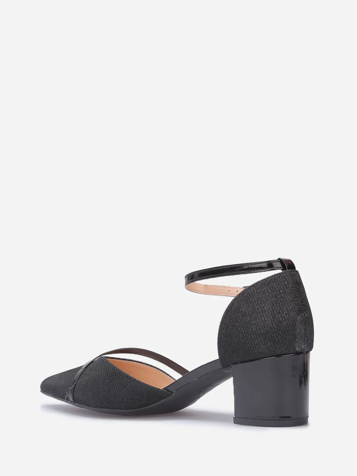 Hot La Modeuse Escarpins pailletés et vernis grandes tailles Noir