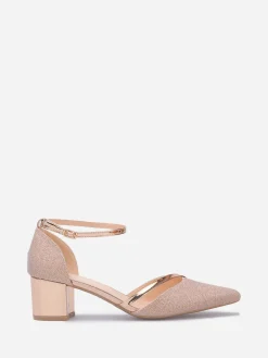 Outlet La Modeuse Escarpins pailletés et vernis grandes tailles Dorérose