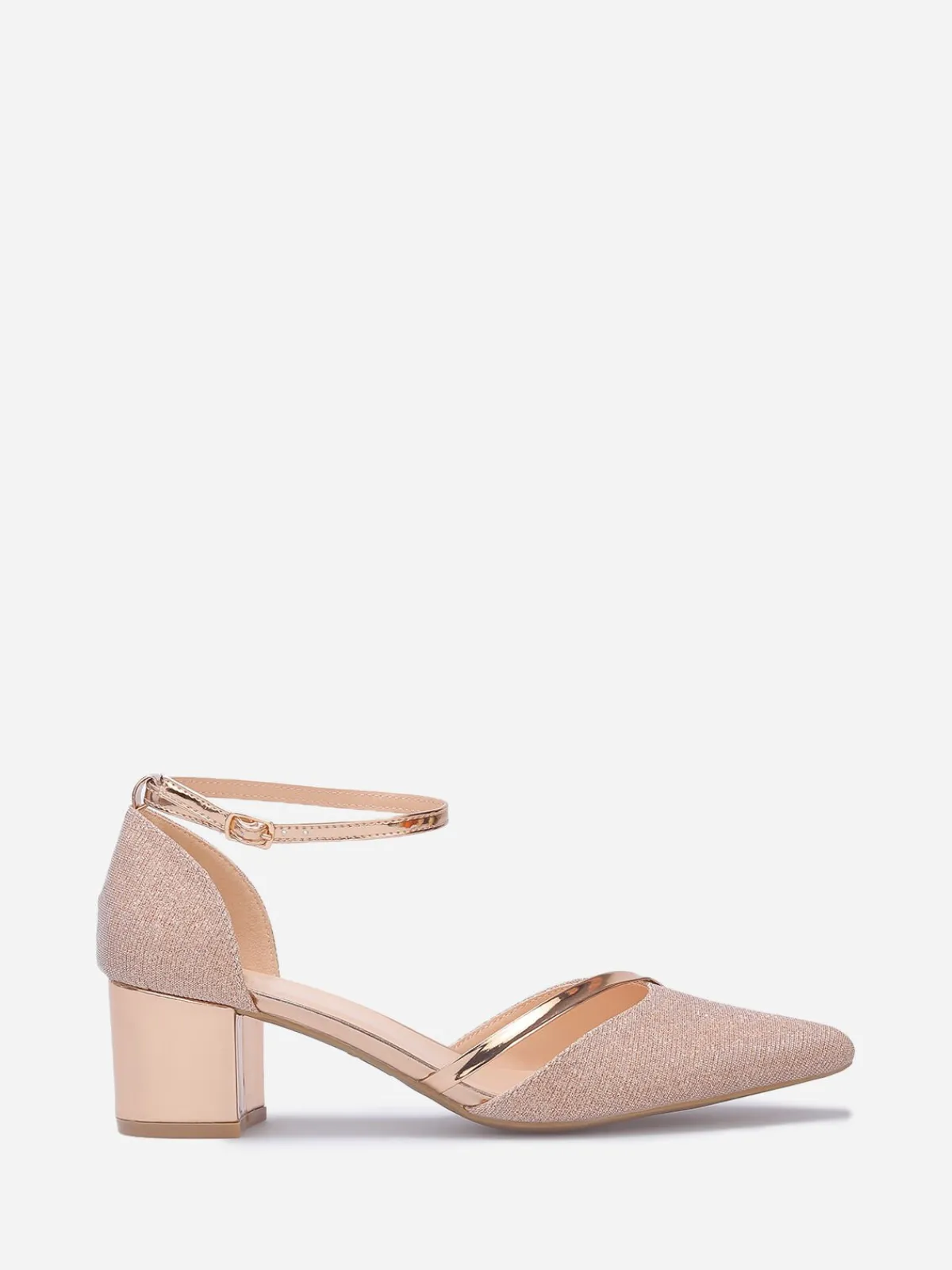 Outlet La Modeuse Escarpins pailletés et vernis grandes tailles Dorérose
