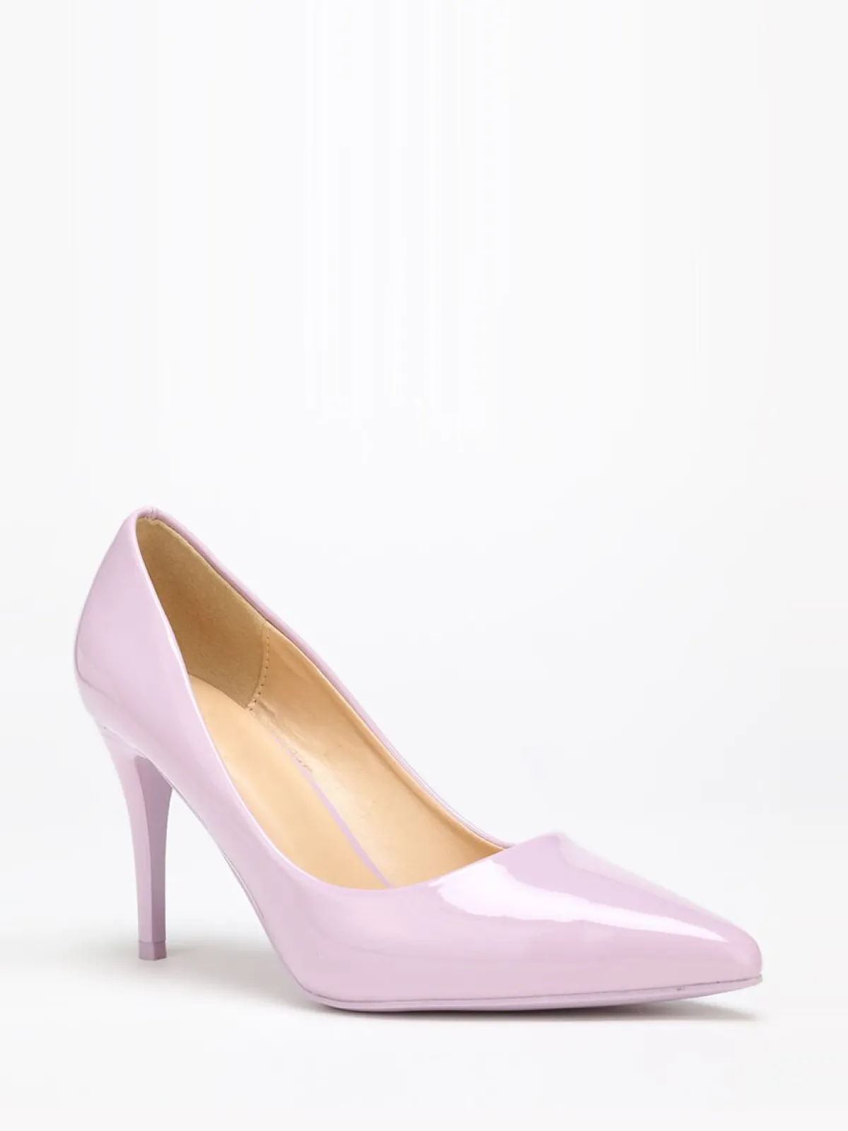 Hot La Modeuse Escarpins parme vernis à talon aiguille Violet