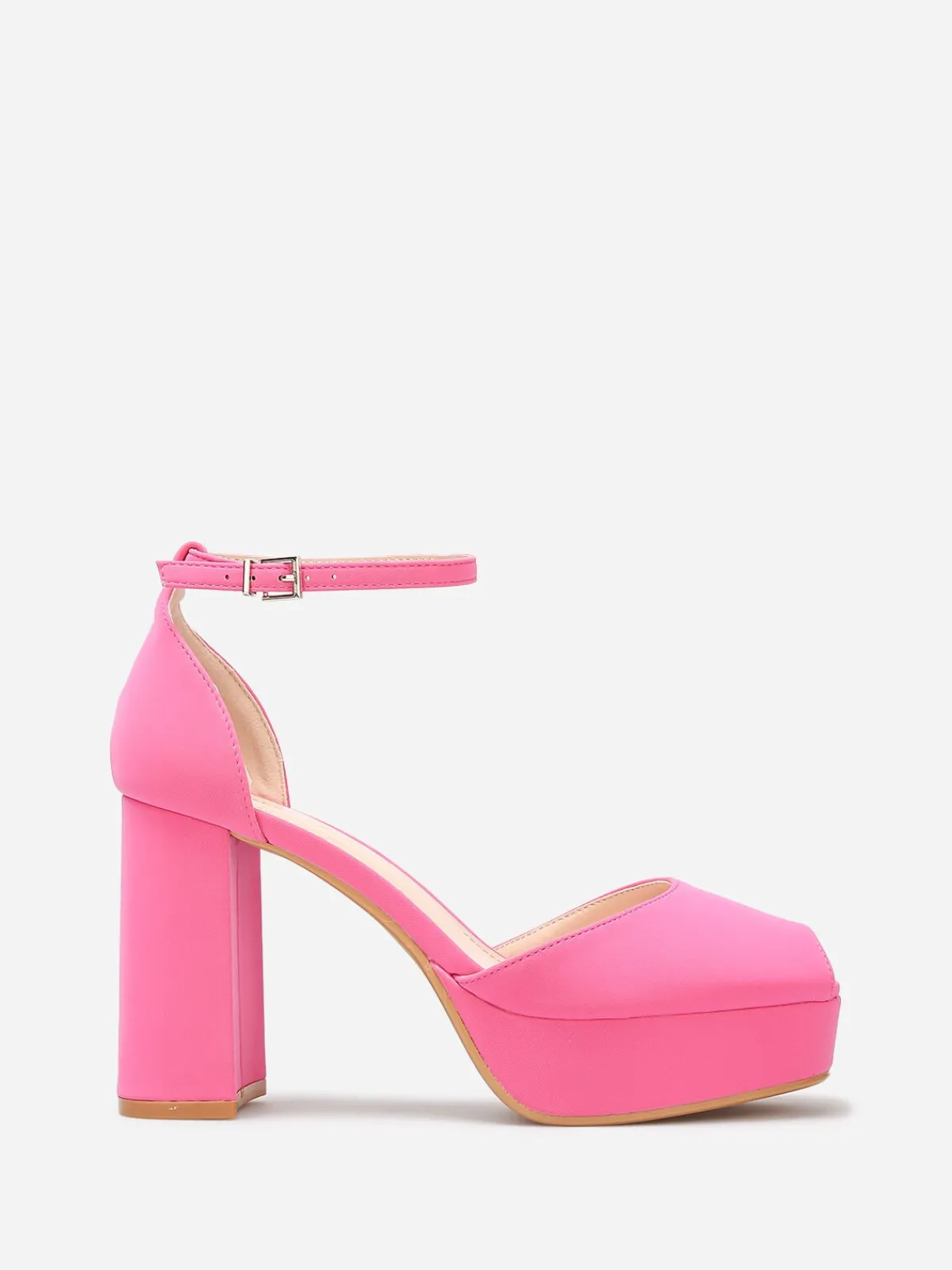 New La Modeuse Escarpins peep toes à plateforme Fuchsia