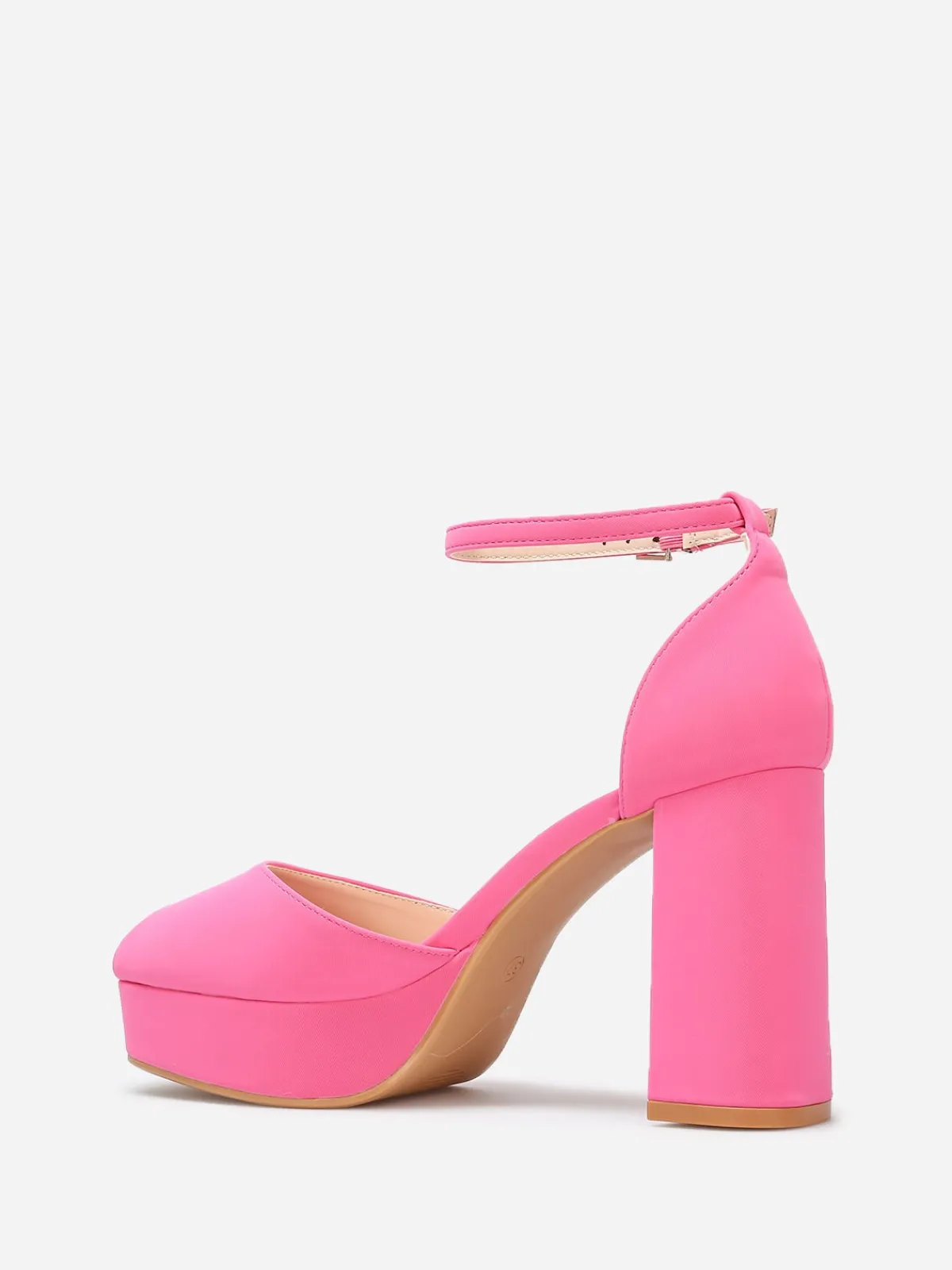 New La Modeuse Escarpins peep toes à plateforme Fuchsia