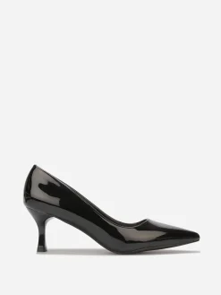 Outlet La Modeuse Escarpins pointus à petit talon Noir