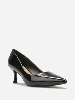 Outlet La Modeuse Escarpins pointus à petit talon Noir