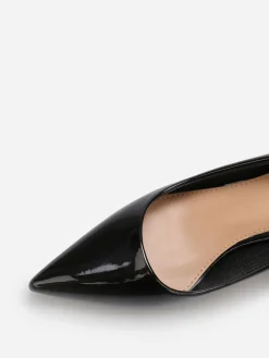 Outlet La Modeuse Escarpins pointus à petit talon Noir