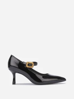 Sale La Modeuse Escarpins pointus à petit talon Noir