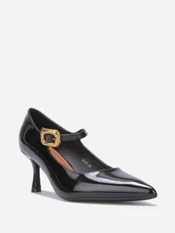 Sale La Modeuse Escarpins pointus à petit talon Noir