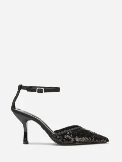 Best La Modeuse Escarpins pointus à sequins Noir