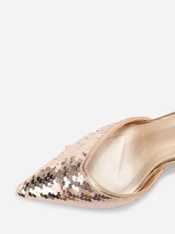 La Modeuse Escarpins pointus à sequins Dorérose
