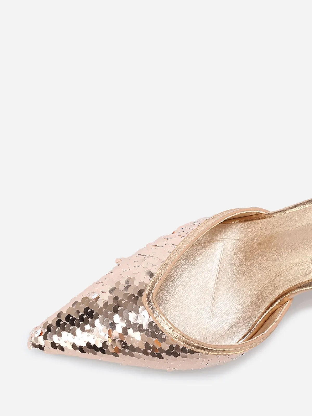 La Modeuse Escarpins pointus à sequins Dorérose
