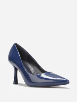 New La Modeuse Escarpins pointus à talon bobine Bleu