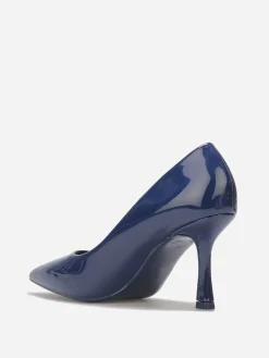 New La Modeuse Escarpins pointus à talon bobine Bleu