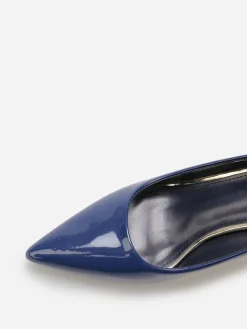 New La Modeuse Escarpins pointus à talon bobine Bleu