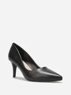 Outlet La Modeuse Escarpins pointus à talon fin Noir
