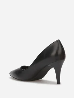 Outlet La Modeuse Escarpins pointus à talon fin Noir