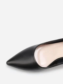 Outlet La Modeuse Escarpins pointus à talon fin Noir