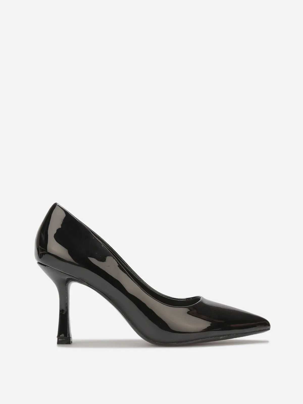 La Modeuse Escarpins pointus à talon bobine Noir