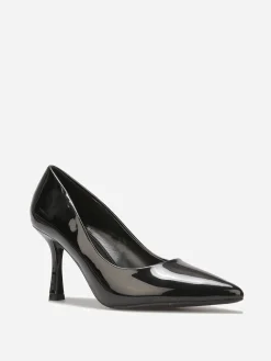 La Modeuse Escarpins pointus à talon bobine Noir