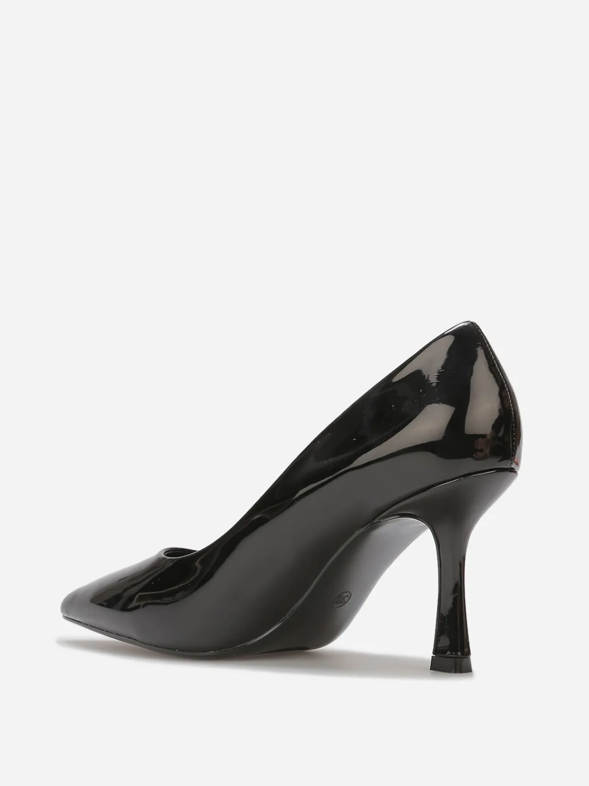 La Modeuse Escarpins pointus à talon bobine Noir
