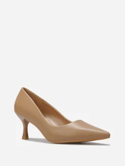Clearance La Modeuse Escarpins pointus en simili Taupe