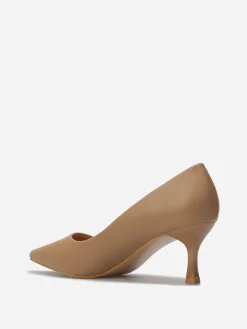 Clearance La Modeuse Escarpins pointus en simili Taupe