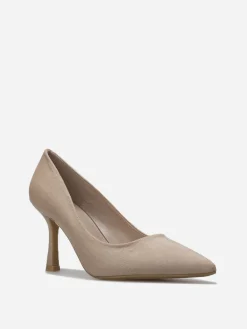 Hot La Modeuse Escarpins pointus en suédine Taupe