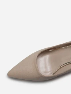 Hot La Modeuse Escarpins pointus en suédine Taupe