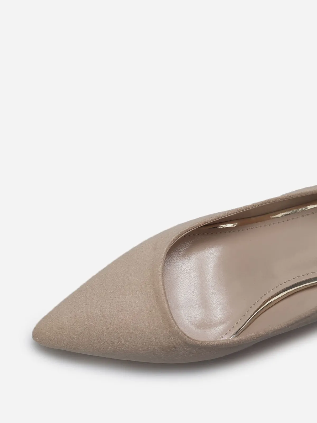 Hot La Modeuse Escarpins pointus en suédine Taupe