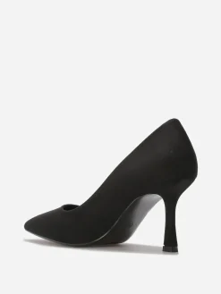 La Modeuse Escarpins pointus en suédine Noir