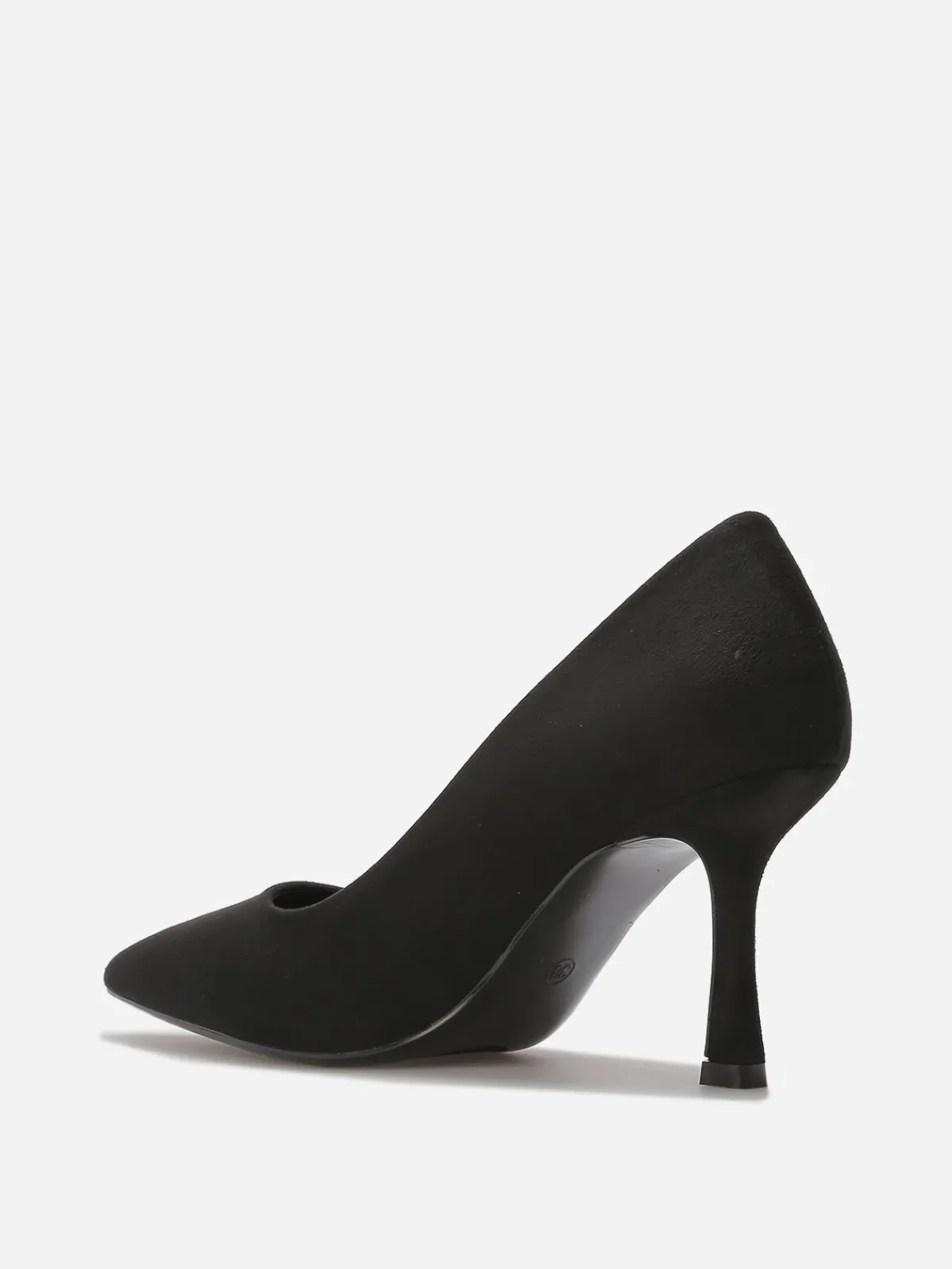 La Modeuse Escarpins pointus en suédine Noir