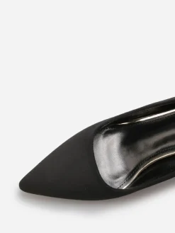La Modeuse Escarpins pointus en suédine Noir
