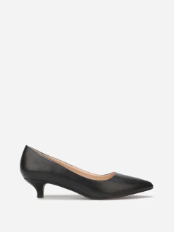 Hot La Modeuse Escarpins pointus kitten heel Noir
