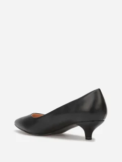 Hot La Modeuse Escarpins pointus kitten heel Noir