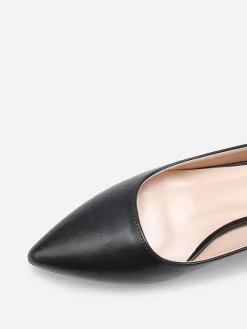 Hot La Modeuse Escarpins pointus kitten heel Noir