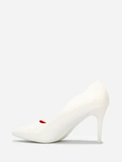 New La Modeuse Escarpins pointus vernis Blanc