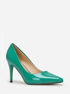 New La Modeuse Escarpins s vernis à talon aiguille Vert