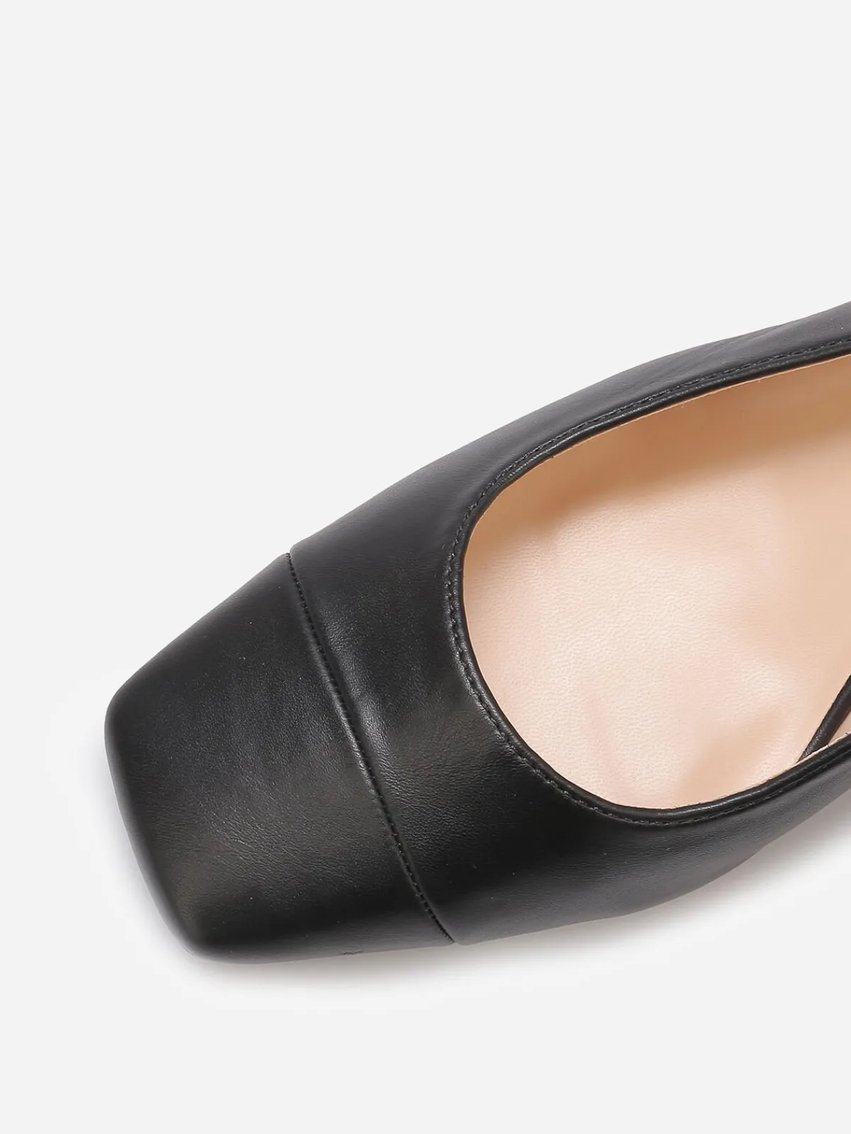 Online La Modeuse Escarpins slingback à bout carré Noir