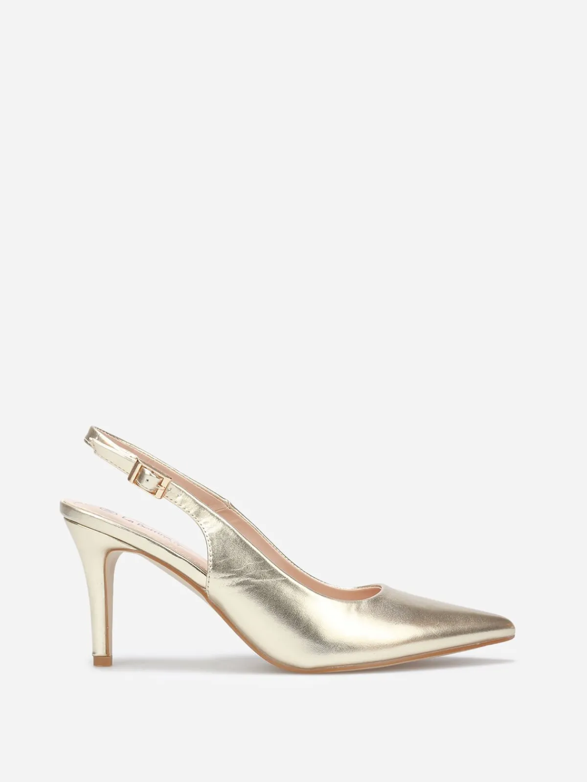 Best La Modeuse Escarpins slingback à bout pointu Doré